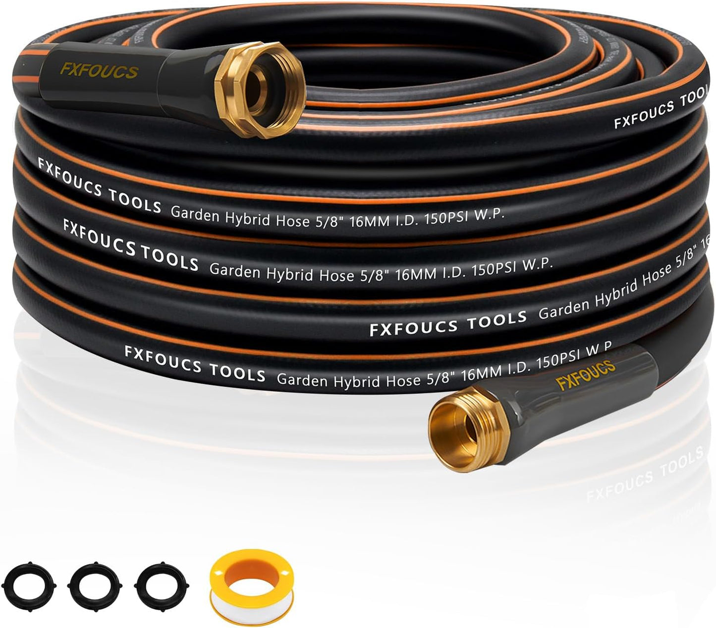 50FT Heavy Duty Garden Hose - Flexible, Durable, and Weather-Resistant Gardening Essential