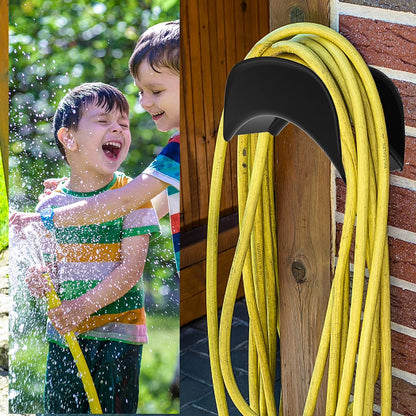 Chic Black Metal Hose Hanger for Enhanced Outdoor Spaces