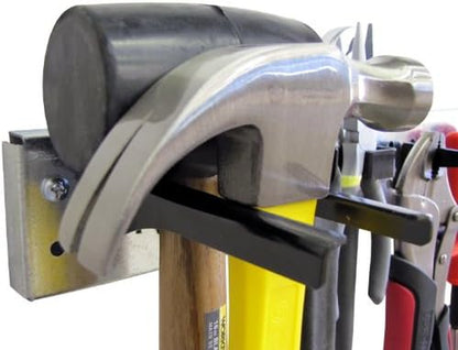 8-Foot Metal Pegboard Strip Organizer for Efficient Garage Organization