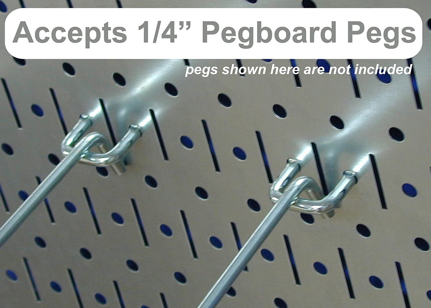 8-Foot Metal Pegboard Strip Organizer for Efficient Garage Organization