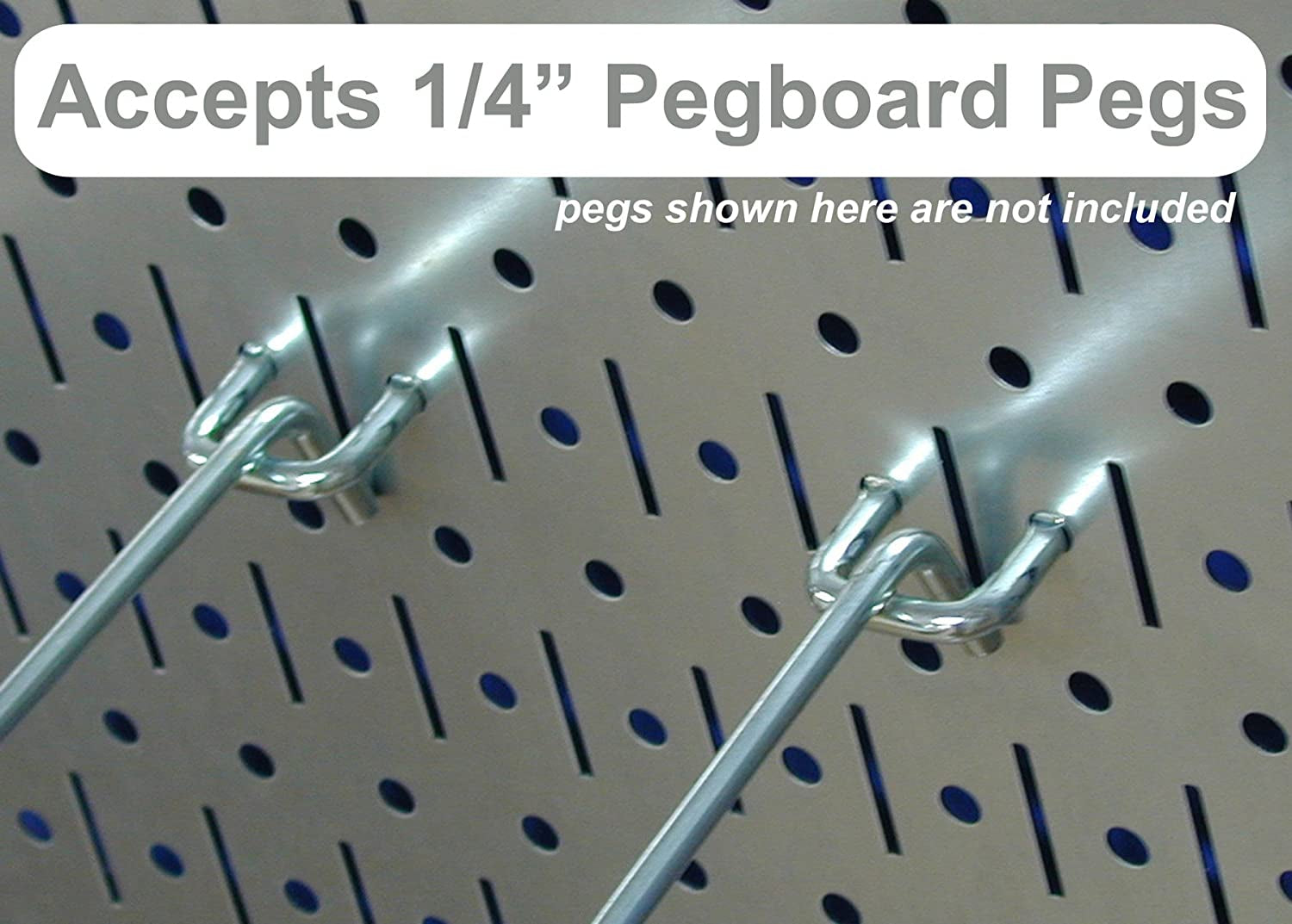 8-Foot Metal Pegboard Strip Organizer for Efficient Garage Organization