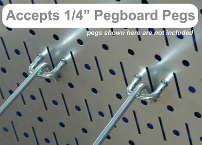 8-Foot Metal Pegboard Strip Organizer for Efficient Garage Organization