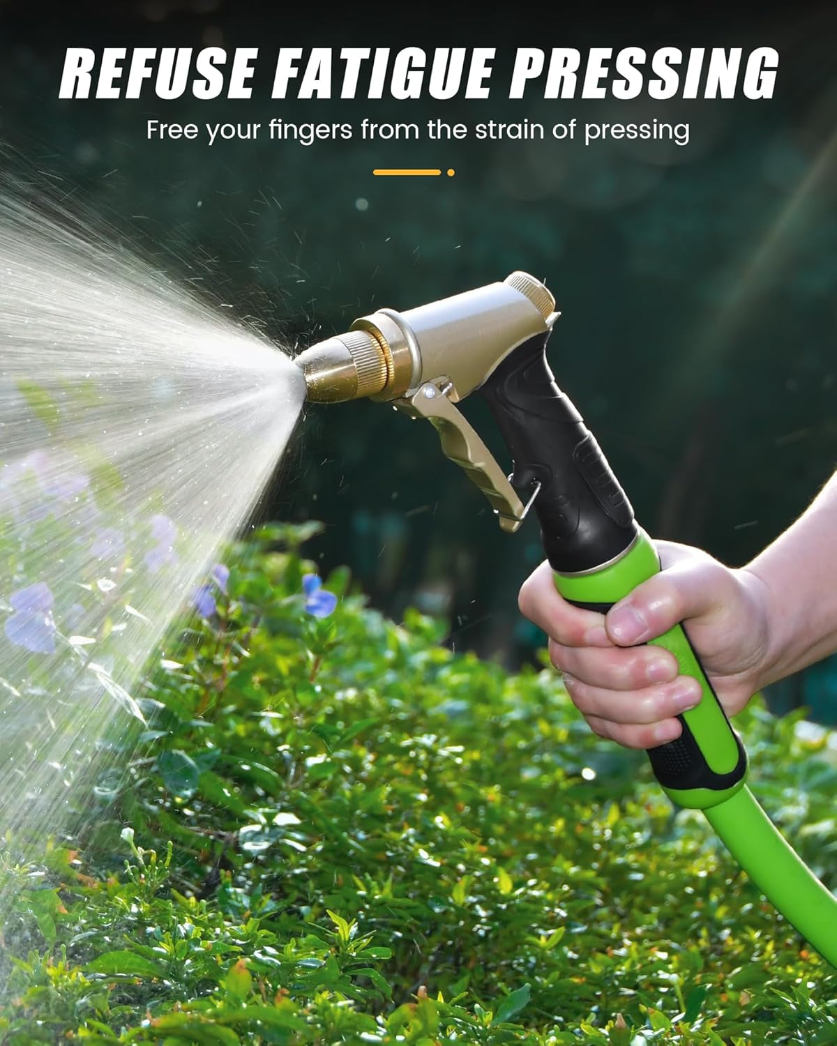 Premium Heavy Duty Metal Hose Nozzle - Ideal for Gardens, Car Washes, and Pet Showers - Available in a Convenient 2-Pack