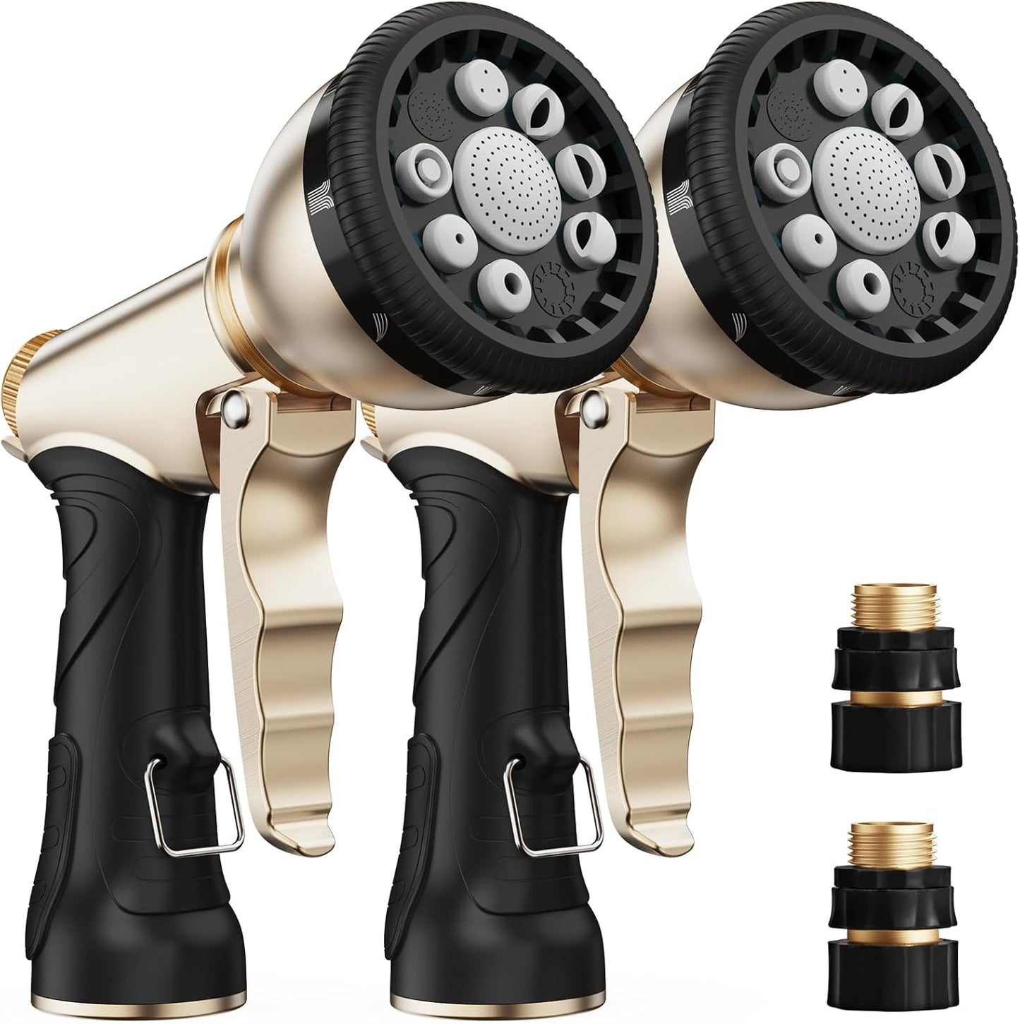 Heavy-Duty Garden Hose Nozzle with 9 Versatile Spray Patterns for Optimal Watering Solutions