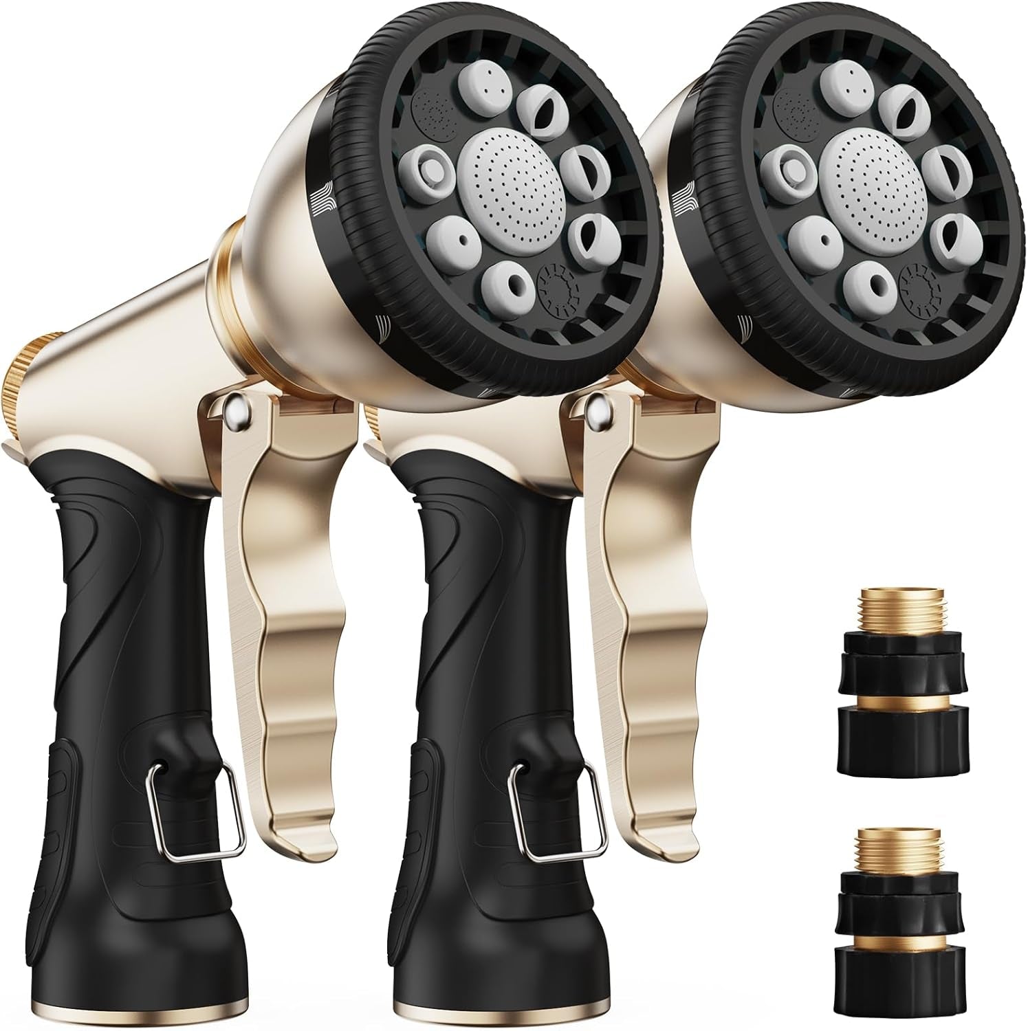 Heavy-Duty Garden Hose Nozzle with 9 Versatile Spray Patterns for Optimal Watering Solutions