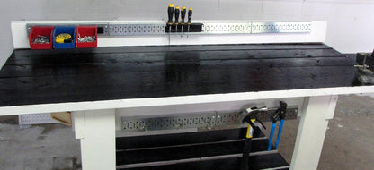 8-Foot Metal Pegboard Strip Organizer for Efficient Garage Organization