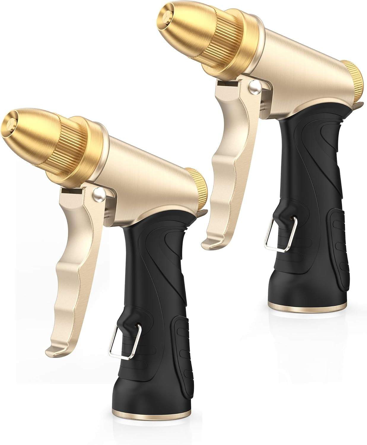 Premium Heavy Duty Metal Hose Nozzle - Ideal for Gardens, Car Washes, and Pet Showers - Available in a Convenient 2-Pack