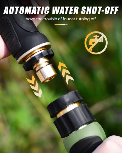 Heavy-Duty Garden Hose Nozzle with 9 Versatile Spray Patterns for Optimal Watering Solutions
