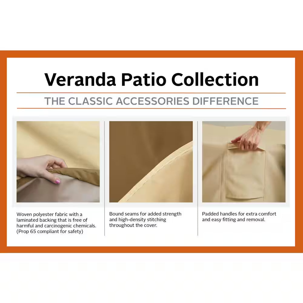 Veranda Medium Round Patio Set Cover with Umbrella Access