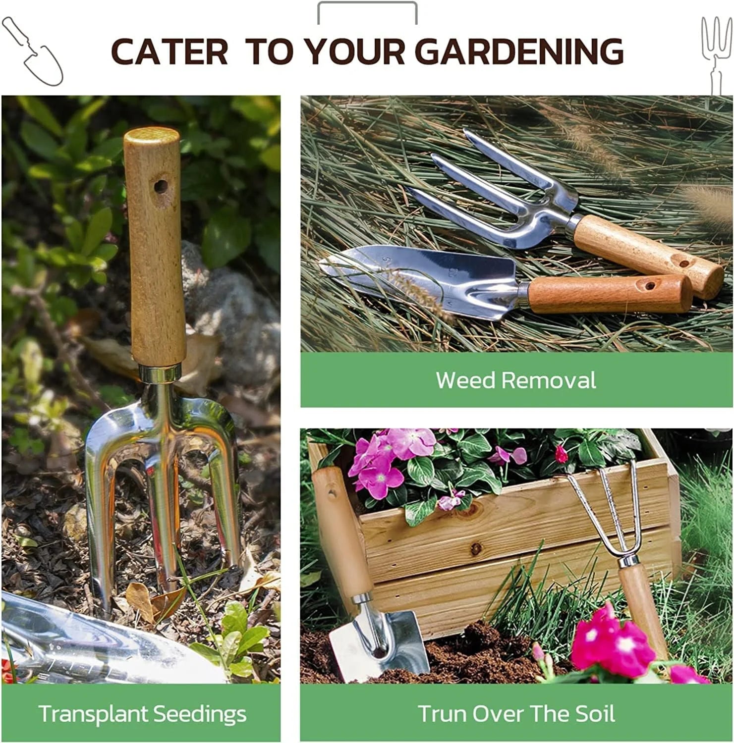 9-Piece Professional Gardening Tool Set with Sturdy Organizer Bag - Rust-Resistant Hand Tools for All Gardeners, Ideal Gift Option