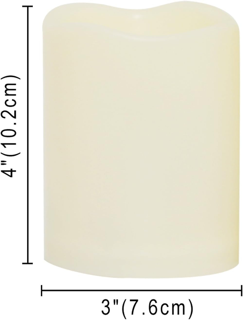 Outdoor Waterproof Battery-Operated Flameless LED Pillar Candles with Remote Timer - Flickering Electric Plastic Resin Decorative Lights for Christmas, Weddings, and Parties - Set of 3