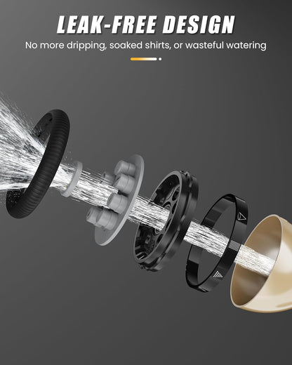 Heavy-Duty Garden Hose Nozzle with 9 Versatile Spray Patterns for Optimal Watering Solutions