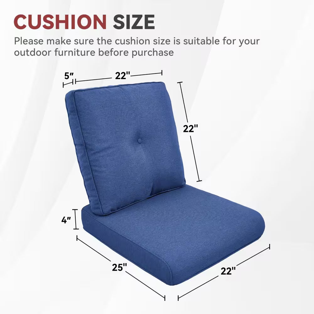 22" x 25" CushionGuard Deep Seating Outdoor Lounge Chair Replacement Cushion Set - Four-Piece Collection