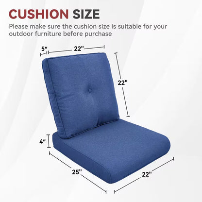 22" x 25" CushionGuard Deep Seating Outdoor Lounge Chair Replacement Cushion Set - Four-Piece Collection