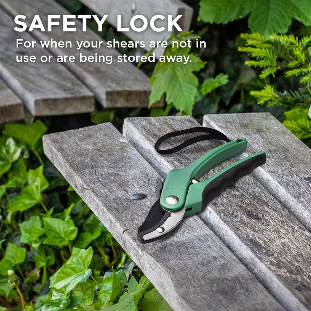 Heavy-Duty Stainless Steel Garden Anvil Pruning Shears