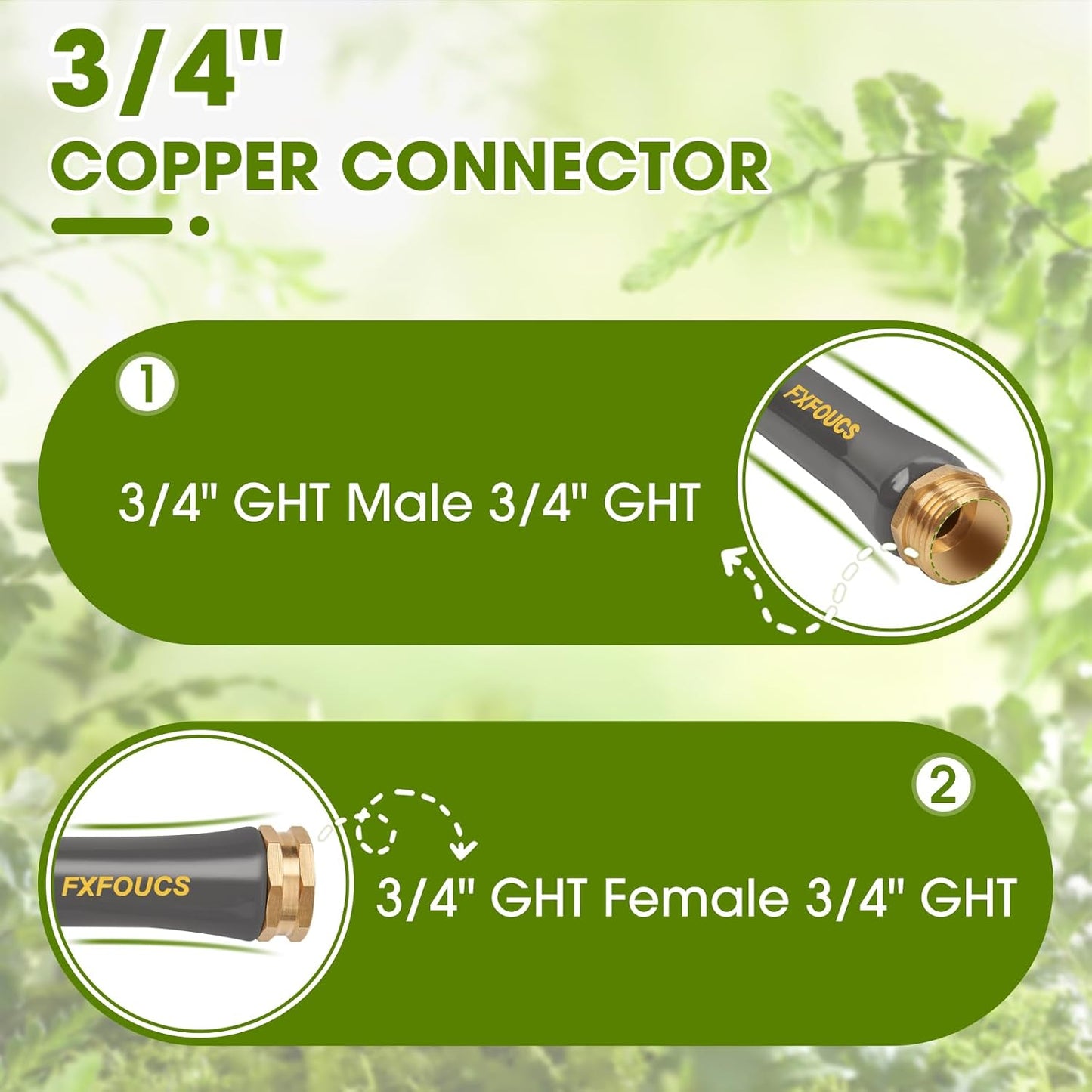 50FT Heavy Duty Garden Hose - Flexible, Durable, and Weather-Resistant Gardening Essential