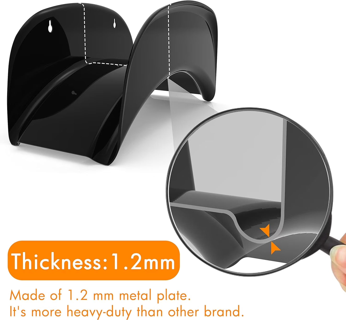 Chic Black Metal Hose Hanger for Enhanced Outdoor Spaces