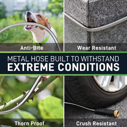 Enhance Your Gardening Experience with Our 50 Ft. Heavy-Duty Stainless Steel Hose – Unmatched Flexibility and Strength